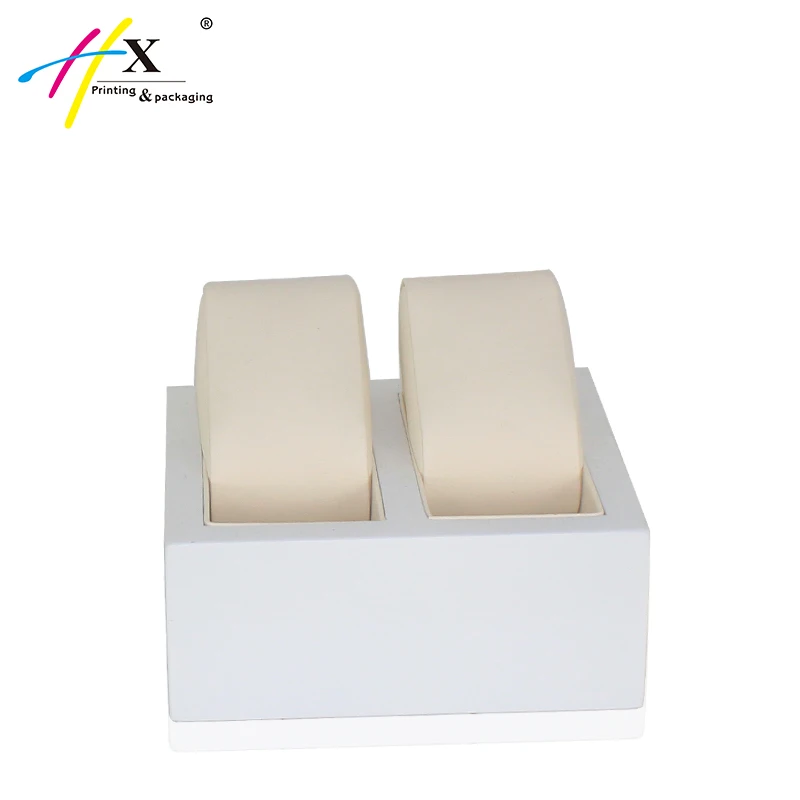 specialist shop counter display wood watch display with brand logo