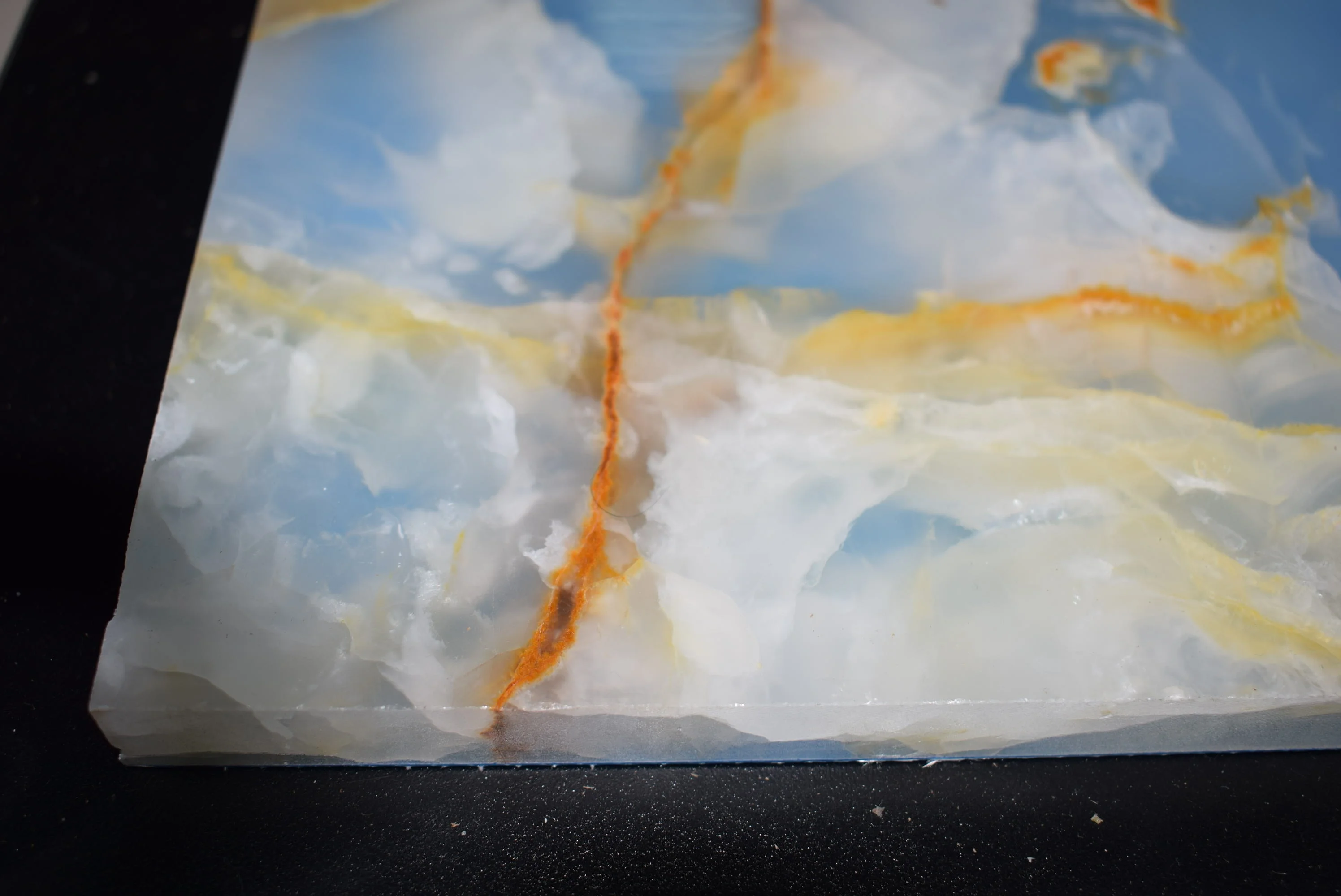  Роскошная мраморная плитка из натурального голубого оникса