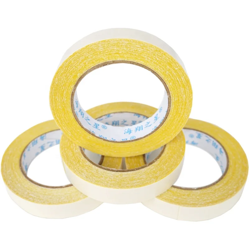 50 mesh 230mic hot melt glue double sided high self adhesive carpet edge tape for carpet seaming and fixed
