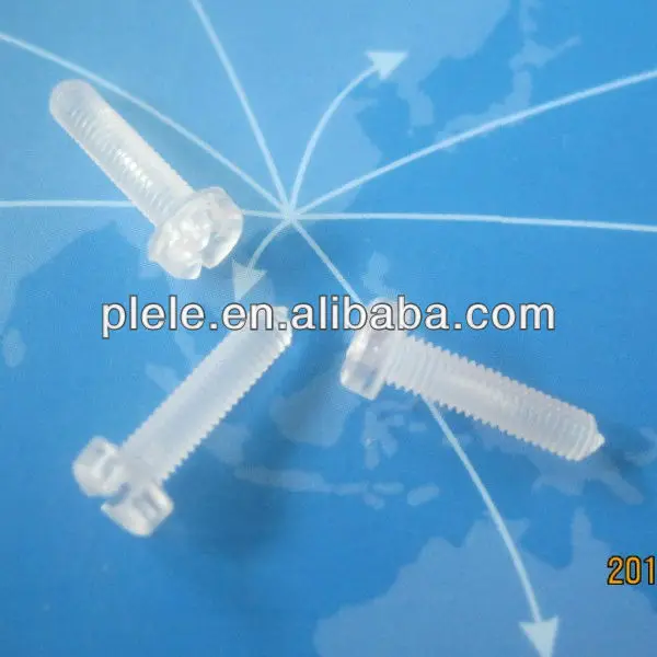 Plastic screw fastener M3 M4 (PC/Nylon)
