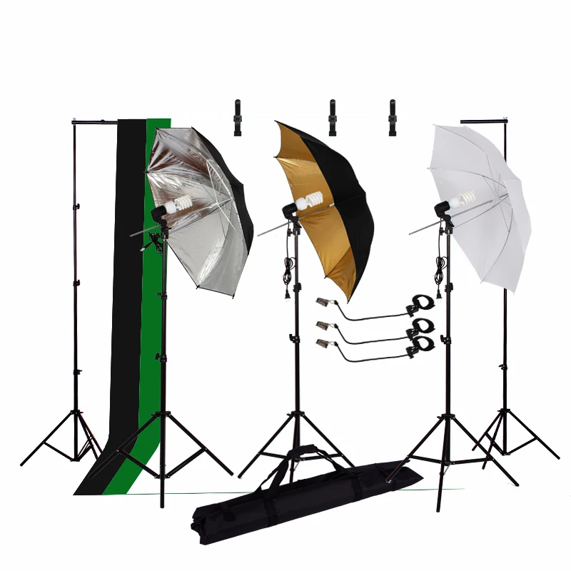 
320W Flash/Strobe Light 10x10 ft Photo Studio Kit 