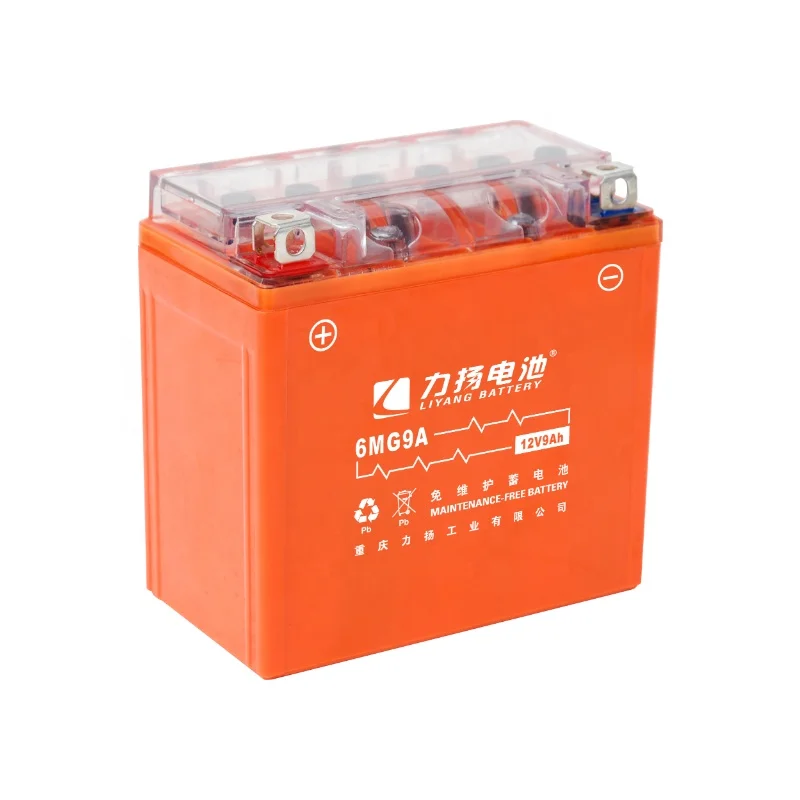 Top Liyang 12v9ah  High Quality battery for motorcycle Lifan/Zongshen/Loncin