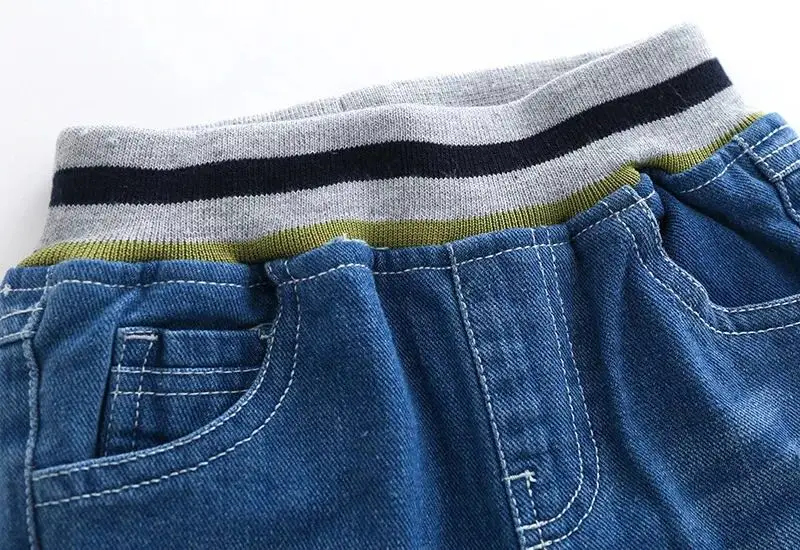 Джинсовые шорты для мальчиков P0172 с байкером для детской одежды