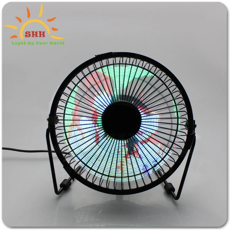 Hot product Desktop USB LED Clock &Temperature fan, Electric air cooler fan with real time & temperature & Led light