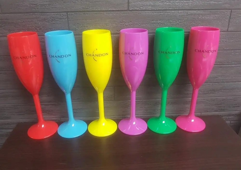 Factory Price Custom Clear Plastic Champagne Flute for bar&events