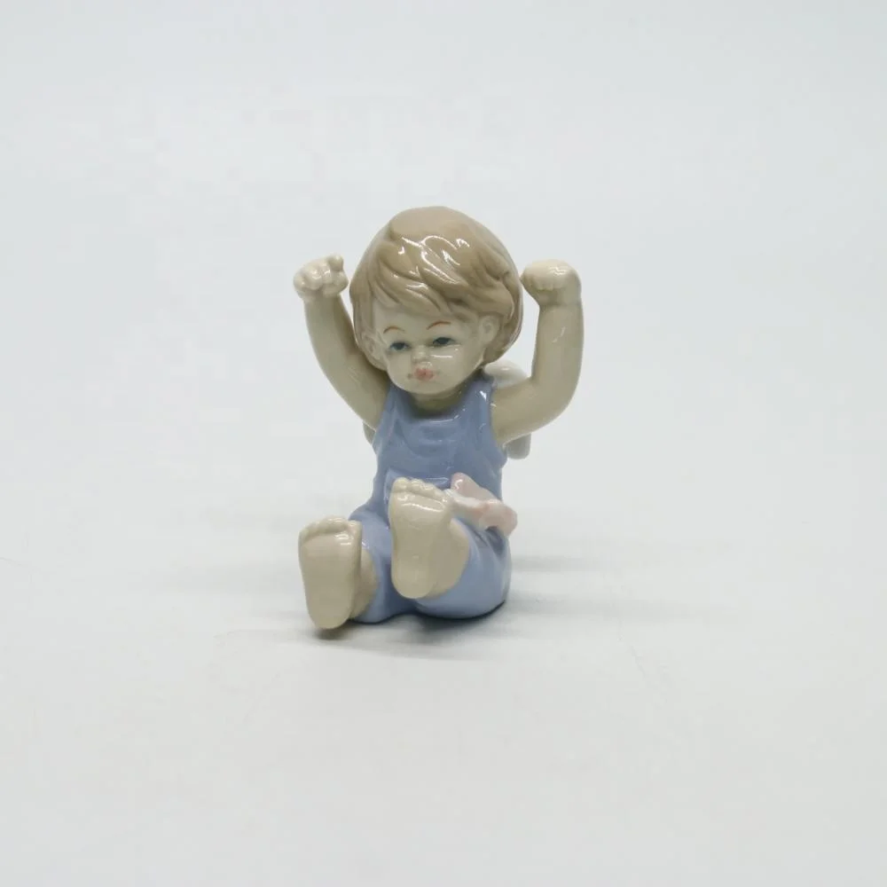 Porcelain baby angle doll ceramic standing figurines