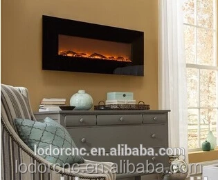 Imitation decorative electric fireplace with led lights