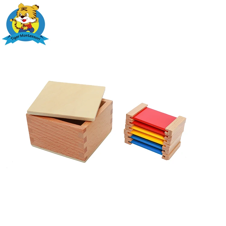 Wooden educational toy Montessori Materials AMI standard Color Tablets(1st Box) for nursery