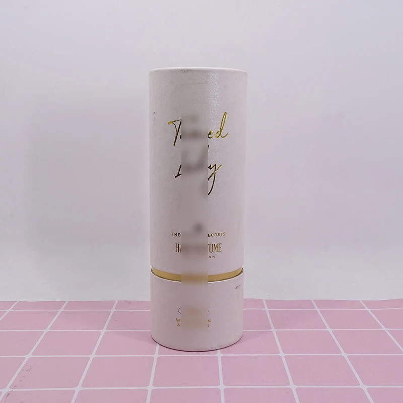 Biodegradable cream packaging round cylinder kraft paper tube for cosmetics