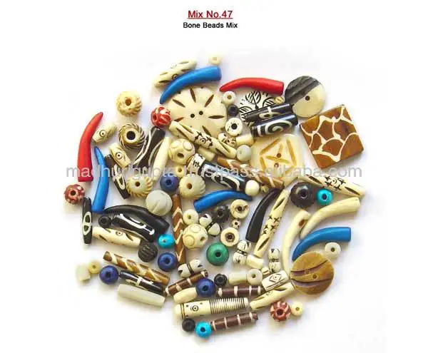 Bone Bead Mix Crystal, Lampwork & Glass MAE Mix Color Mix No. 47 IN;34648
