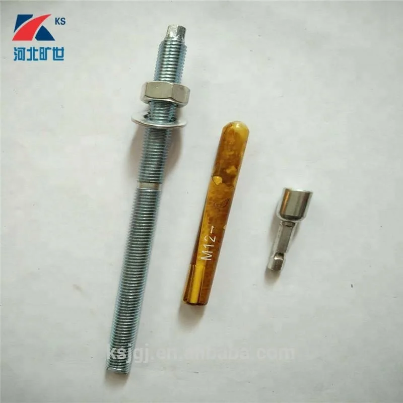 
Hexagon Head M8~M30 chemical stud anchor bolt 