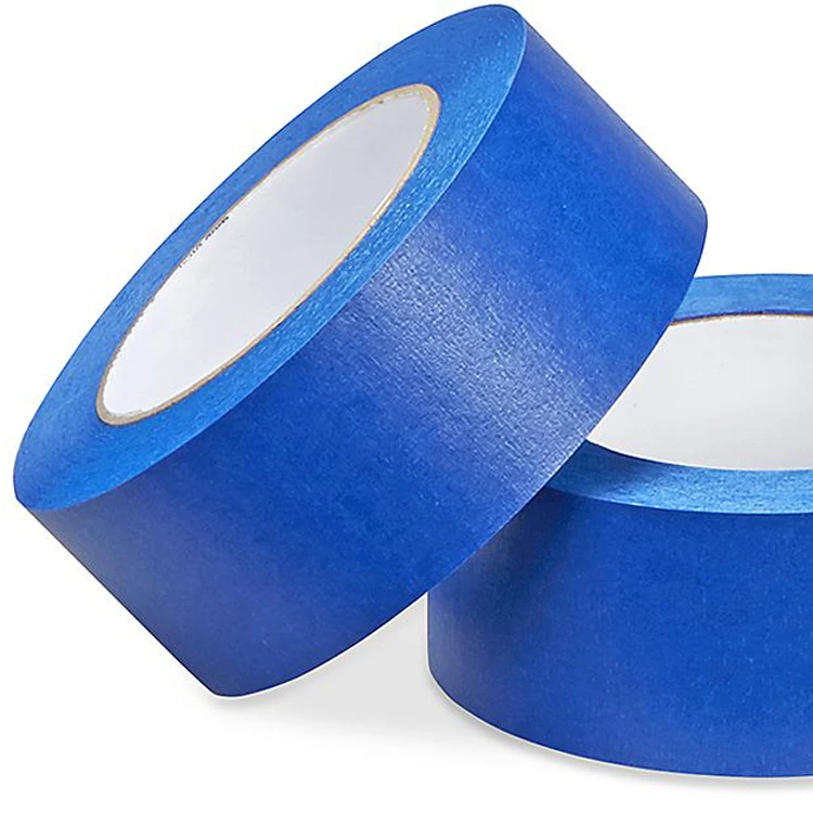 Cheap Price Car Painting Masking Tape With High Temperature Resistance Single sided blue painters masking tape