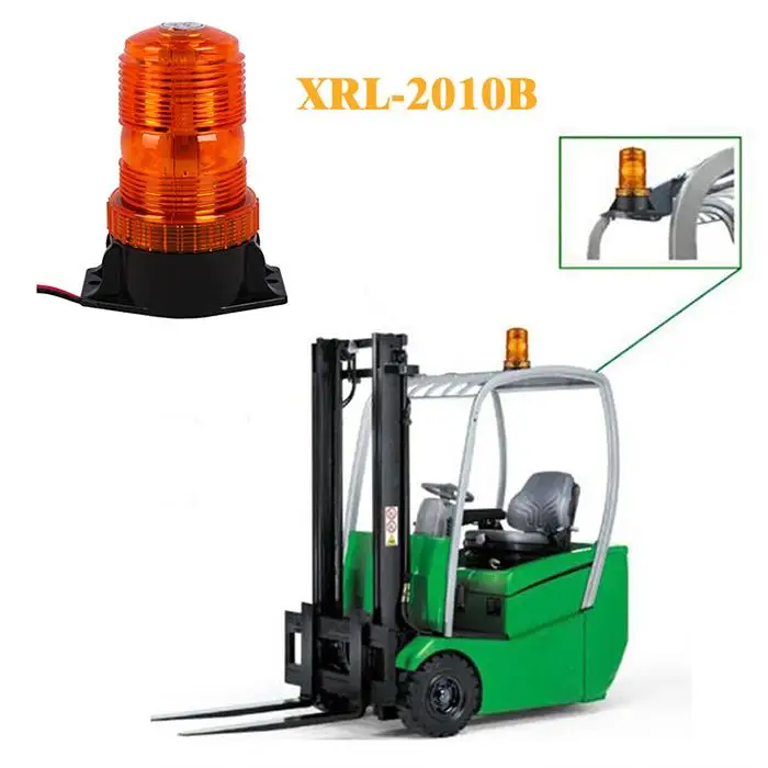 30 светодиодов, 10-110 В постоянного тока, Янтарный/желтый, 9 Вт, аварийное предупреждающее мигающее освещение для вилочного погрузчика
