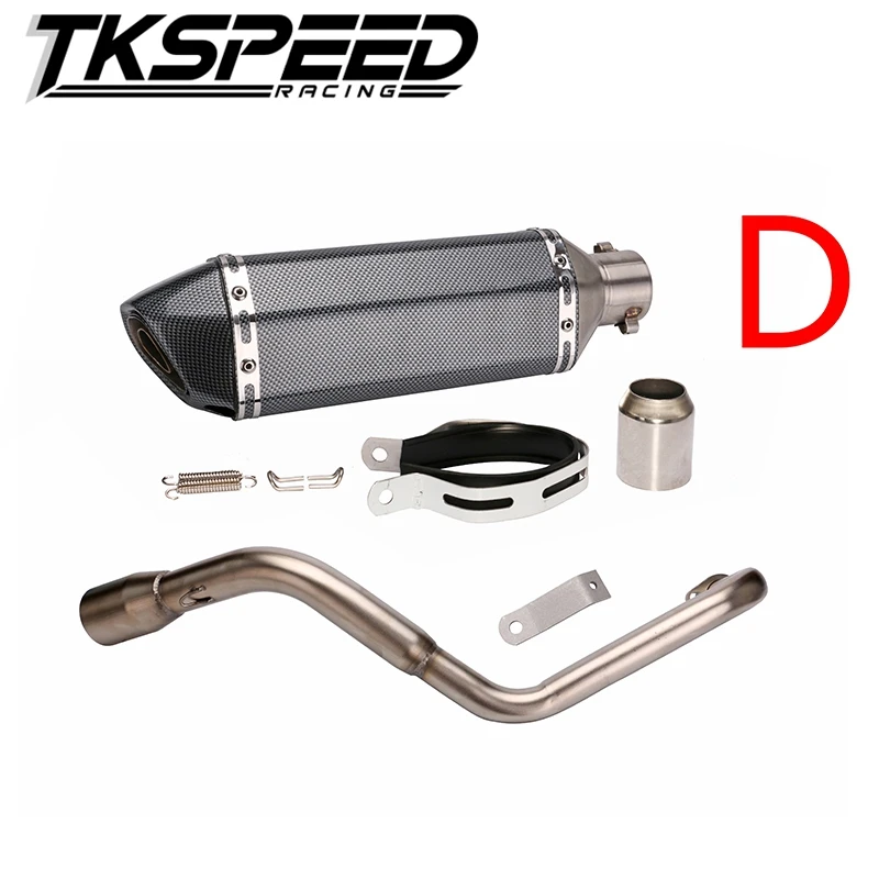 Motor bike silencer price pipe Muffler Exhaust scooter + Exhaust System Vent Pipe Stainless Fit for HONDA Grom MSX 125