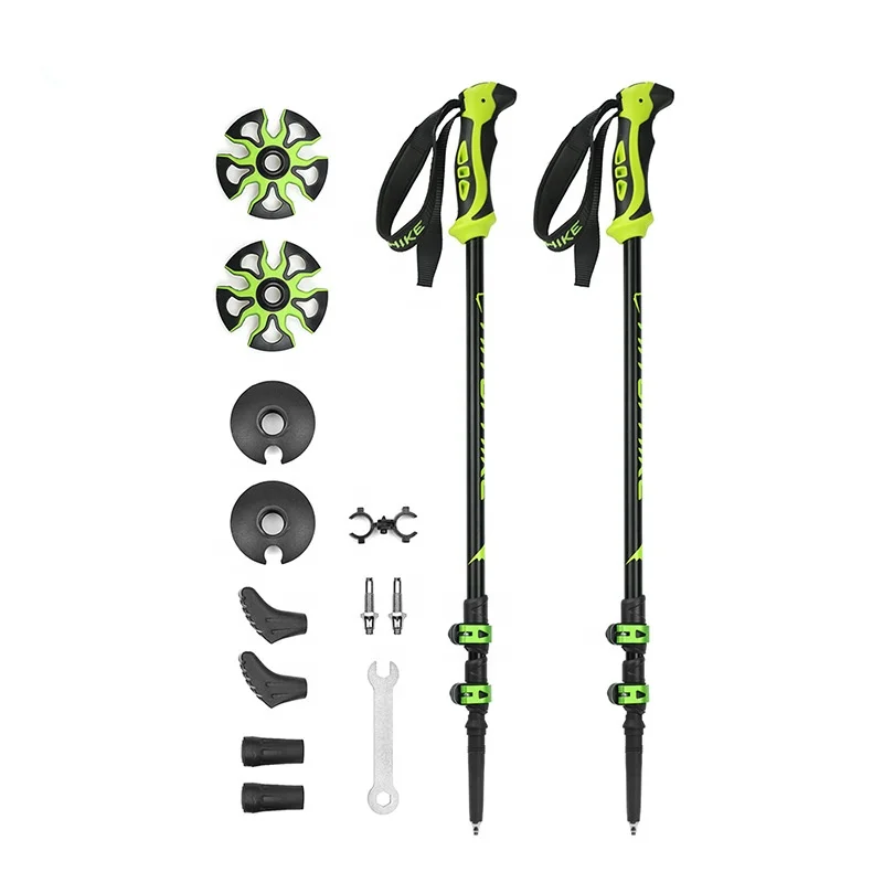 2019 Trending 7075 Aluminum Trekking Pole Nordic Walking Stick Alpenstock for Hiking Mountaineering