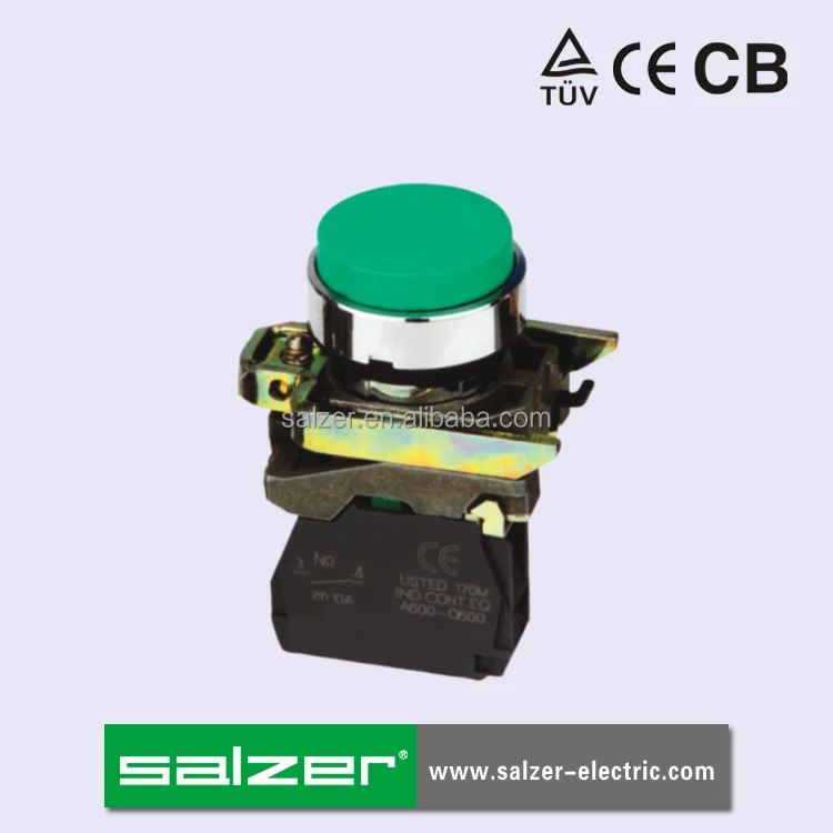 Salzer SA22-BL31 Push Button Switch Protruding 22mm   (TUV, CE and CB Approved)