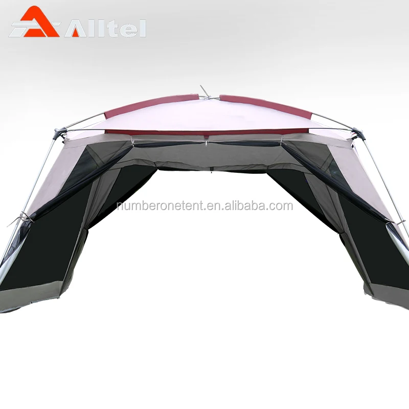 Factory wholesale Outdoor Large Space 5-8 People Leisure Field Folding Sunshade Mosquito Pergola Rainproof Fishing Camping Tents