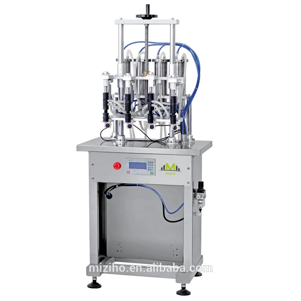 MZH-PF high quality vacuum semi automatic 4 heads perfume filling machine