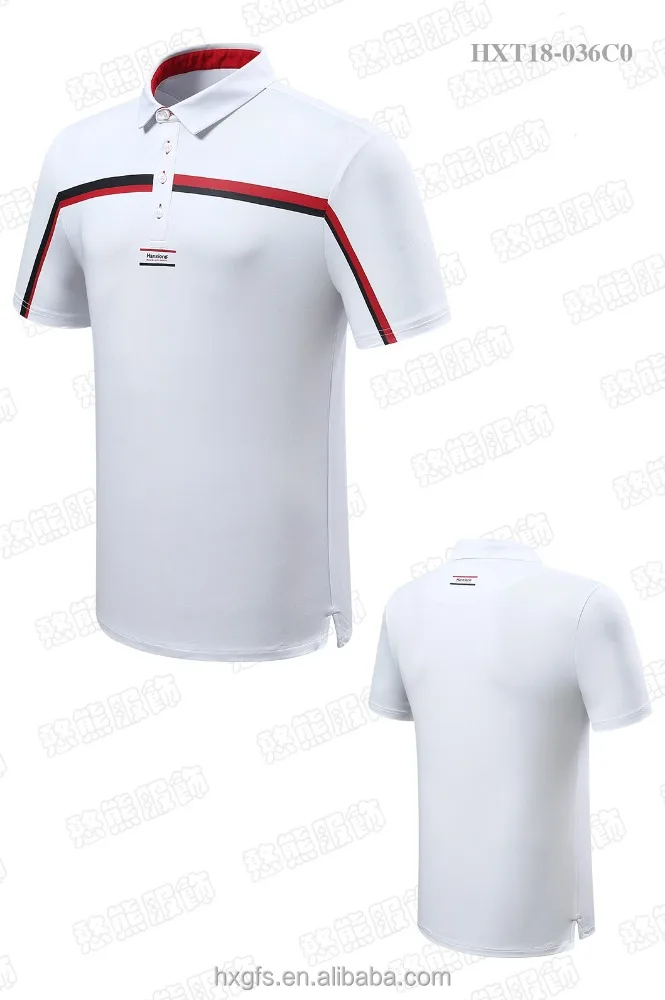 
WHITE shirt embroidered short sleeve polo t shirt golf clothing polo golf shirt 