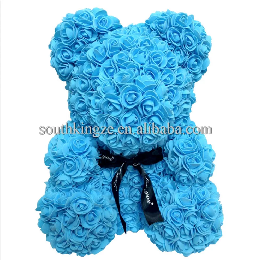 
25cm Artificial Flowers Foam Rose Teddy Bear 9 colors Available Anniversary Best Perfect and Unique Gift 