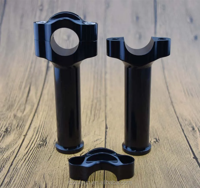 
Pair CNC Riser Motorcycle 25.4mm Clip Fork Handle Bars Risers Black 