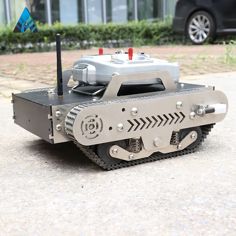 Robotic chassis remote control small vehicle rubber track