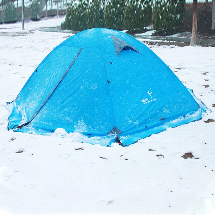 Поо Логотип Открытый Портативный растущий складной 2 человек зимний кемпинг палатка