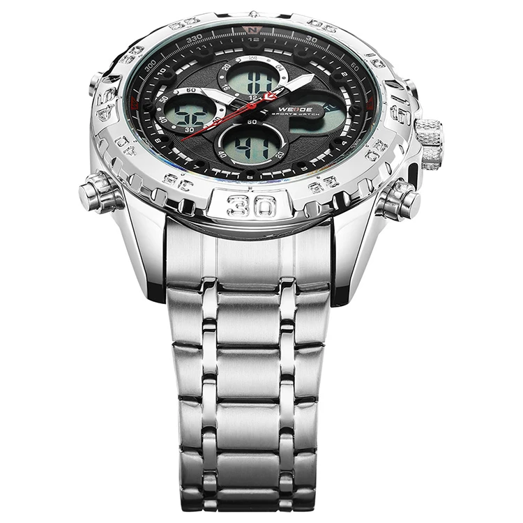 Weide watches men wrist quartz luxury high quality stainless steel sports watches wholesale