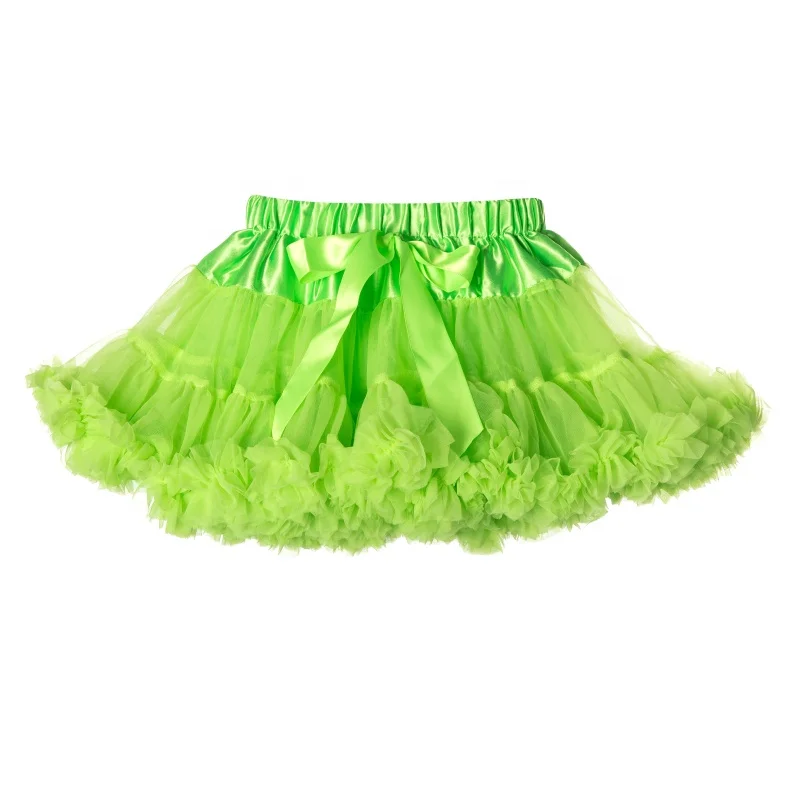Kids Girls Chiffon Fluffy Charming Tulle Christmas Mini Tutu Skirts