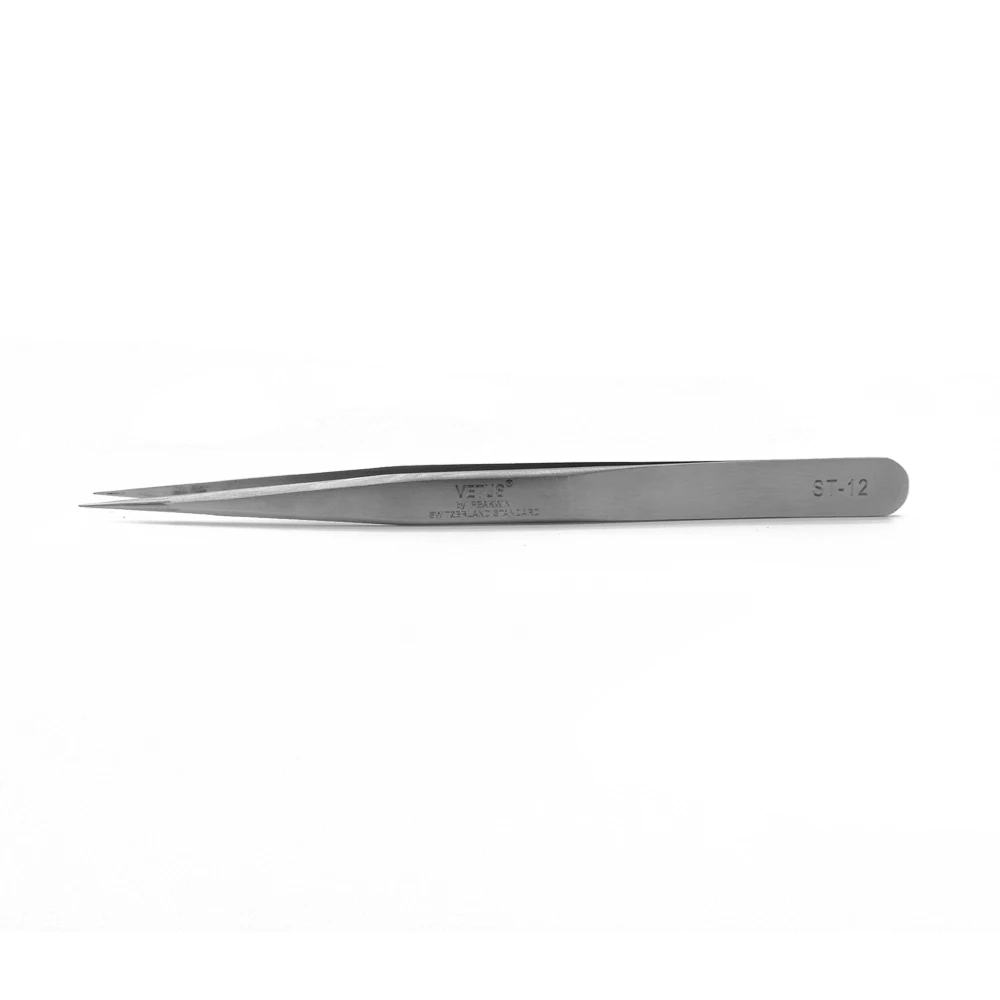 Curved Point Tip Vetus Tweezers ST ESD Tweezer