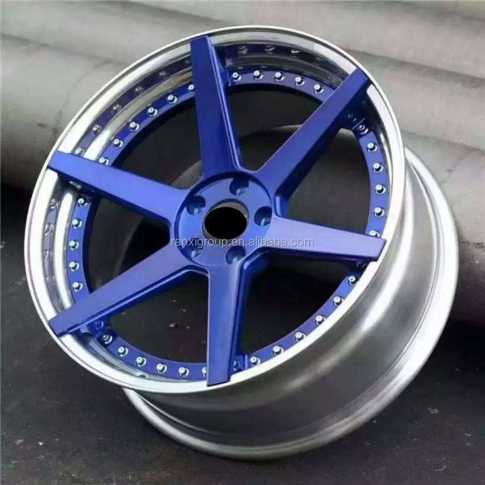 Необычные синие Литые колеса для продажи, Литые колеса высокого качества с 5*120 шт