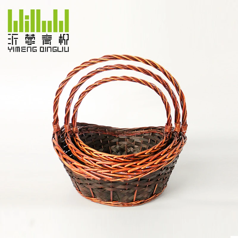 Hot selling handmade woven basket manufacturer gift storage natural wicker basket