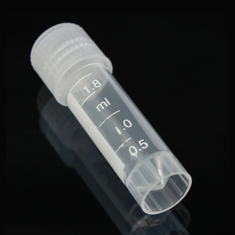 Plastic disposable freezing 0.5ml 1ml 1.5ml 1.8ml 2ml 5ml 6ml 10ml cryo tube