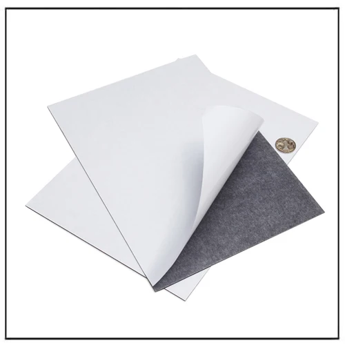 A4 flexible rubber self adhesive magnetic magnet sheet