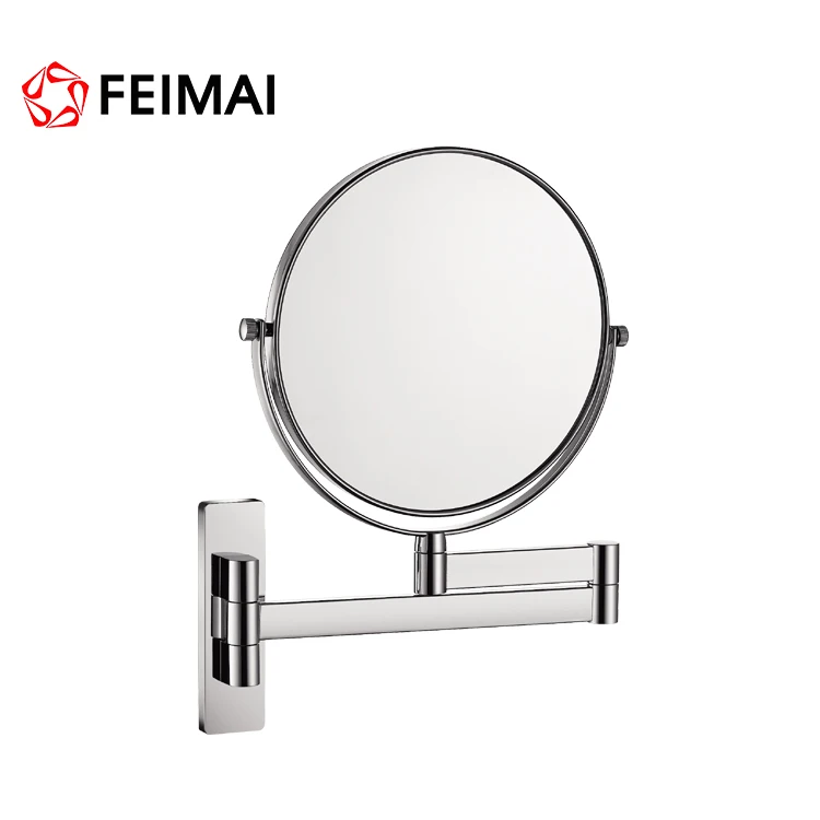
 Настенное регулируемое зеркало на руку для ванной комнаты, настенное увеличительное зеркало для бритья  