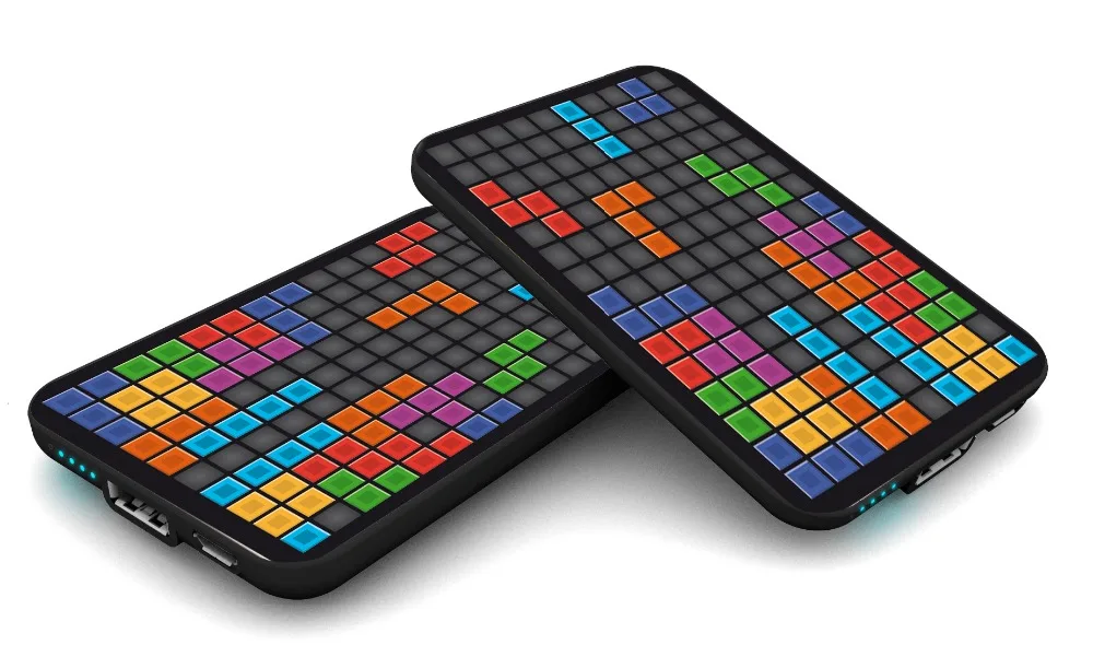 Portable LED Light Power Bank Box Polymer Lithium Battery Charger 5V2.1A Powerbank Case Tomos For all smart phone