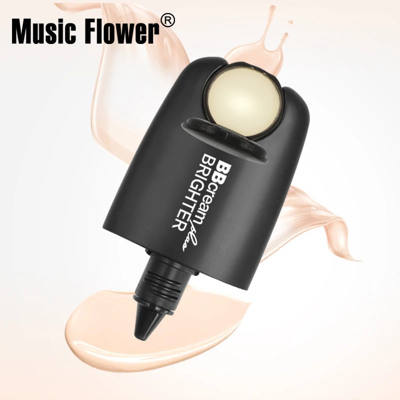 Authentic Music Flower 24H Lasting Waterproof Moisturizer Cheek Natural 2 in 1 BB Cream+Brightener For Makeup Base