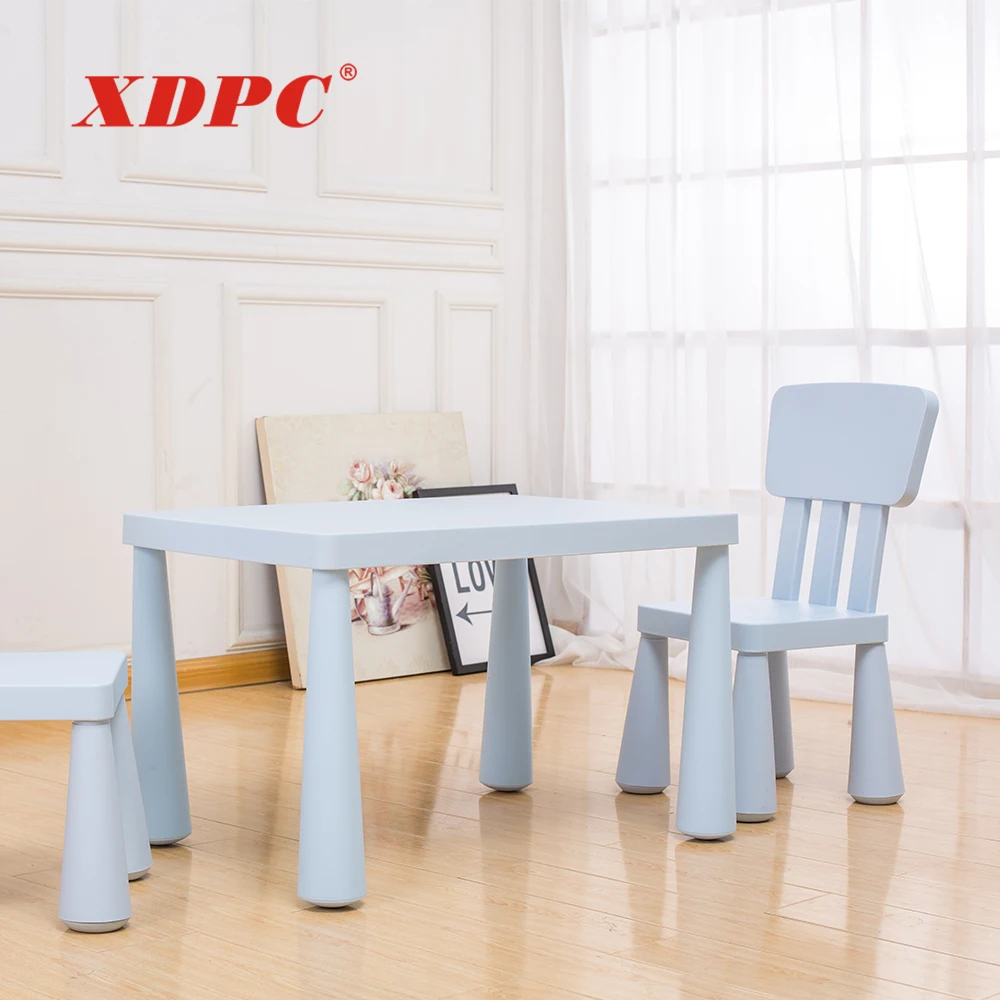 Preschool/school plastic table and chairs for kids