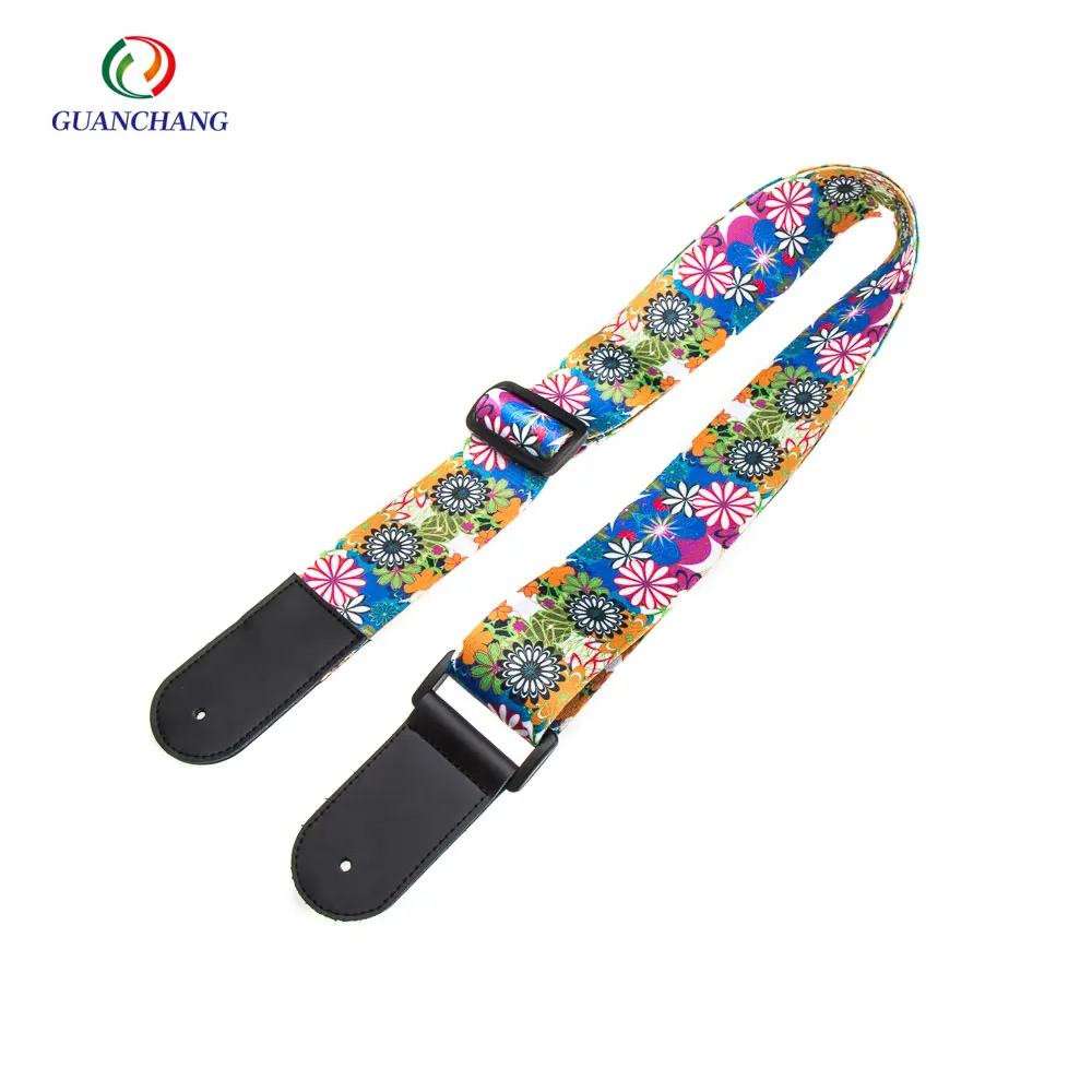  Оптовая продажа индивидуальный ремень из полиэстера для электрогитары гитары оптовая Высокое качество персональная нестандартная полиэстер гитарный