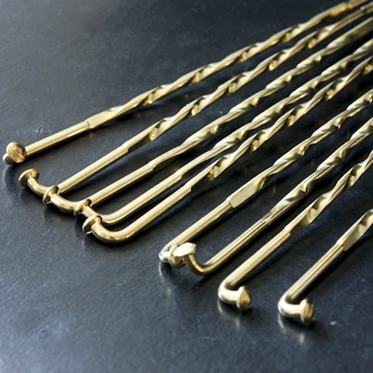 UCP Twisted Spoke with Machine Nipple 14GX239MM spoke and lock nipple