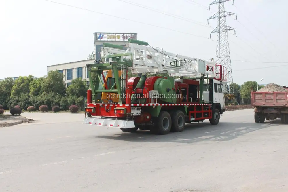 250 HP 40t workover rig for oilfield API petroleum processing petroliferous bed petroleum mining machinery