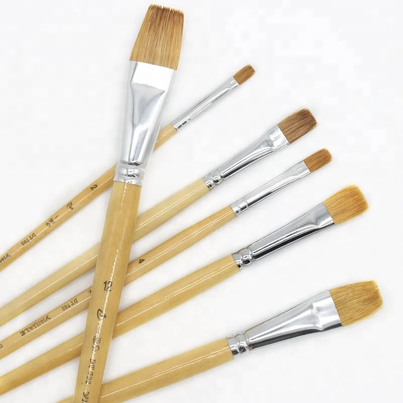 High Quality Camel Hair Artist Painting Brush Oil Paint Brush