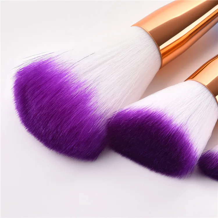Wholesale 12 Pcs Makeup Brushes With Rainbow Bag Professional Diamond Makeup Brush Set For Making Up