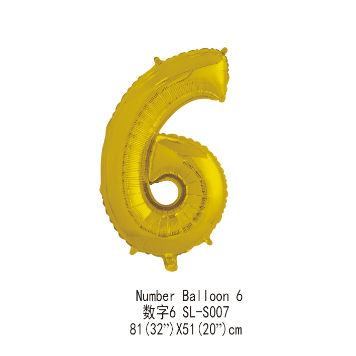 New products 2019 innovative product number foil balloon birthday party supplies
