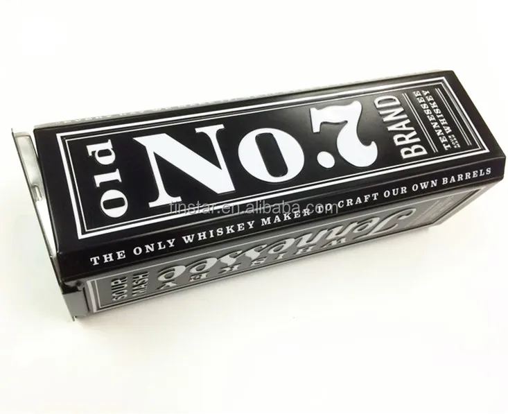 Quality whisky metal tin can bourbon wine tin box manufacturer