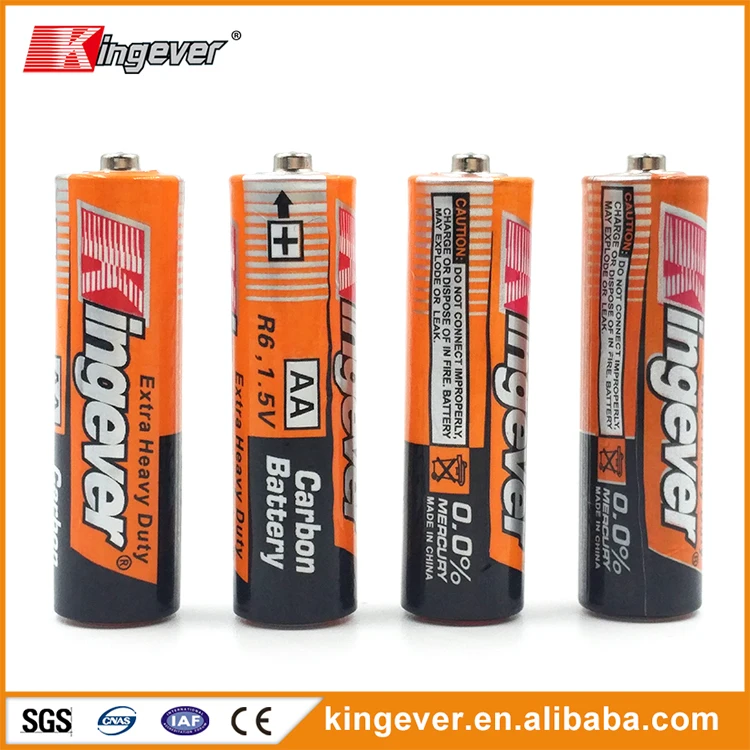 Super market packing 16PCS BLISTER CARD PACK R6 aa size battery for electronic toys