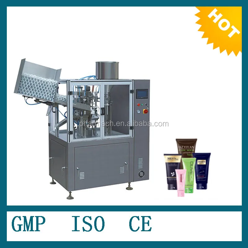 NF-60A fully automatic plastic tube filling sealing machine for hair cream and toothpaste