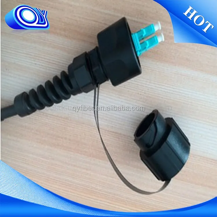IP 68 ODVA LC Duplex fiber optic mpo odva lc cable waterproof connector odc pdlc ftth waterproof fast connector