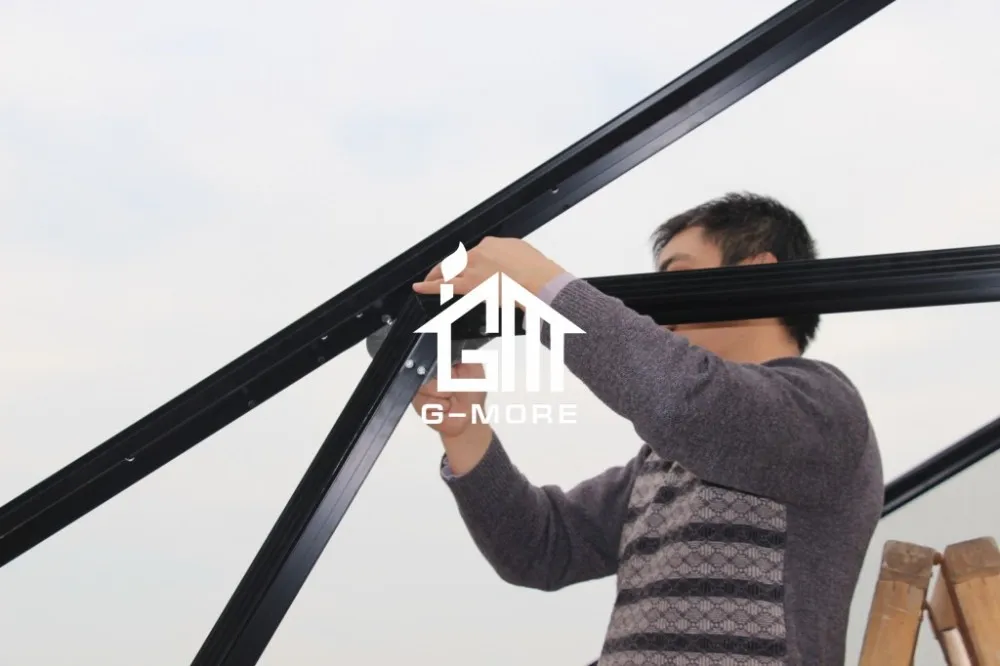 G-MORE Titan/Grange Series, 5M Width/12M length, Super Strong Aluminum/10MM Polycarbonate Large Commercial Greenhouse