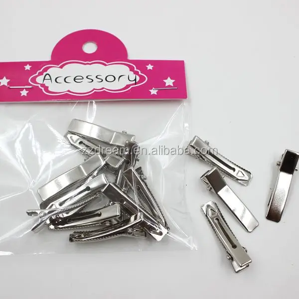 Top Grade 45mm Double Alligator Stainless Steel Make Up Hairpin Metal Hair Clips